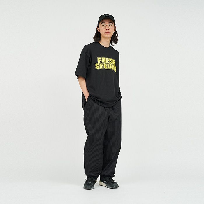 FreshService - CORPORATE PRINTED S/S TEE ”MS” / BLACK