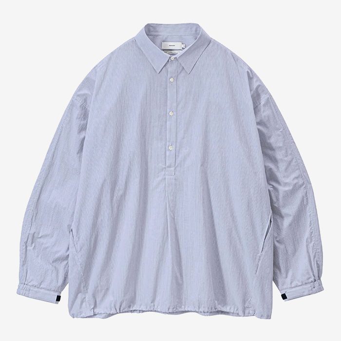 Seersucker Pullover Shirt / Blue