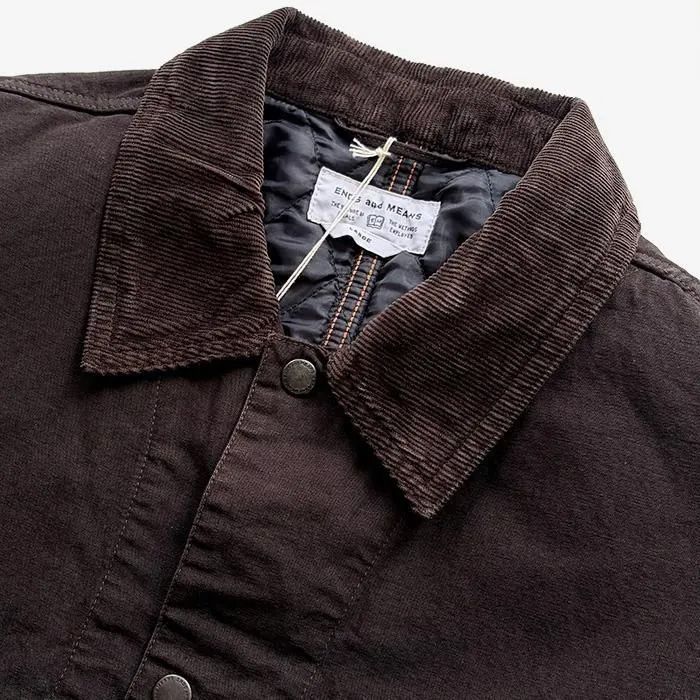 Quilted Coverall / Muddy Black