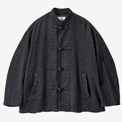 Sulfur Dyed Gabardine Kung-Fu Jacket / Gray