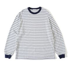 MULTI BORDER L/S T-SHIRT / NAVY