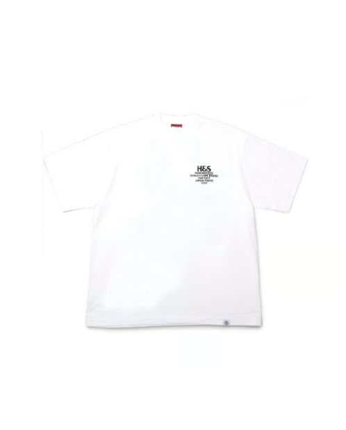 H&S Logo S/S Tee (BigSilhouette) / WHT / プリントティーシャツ