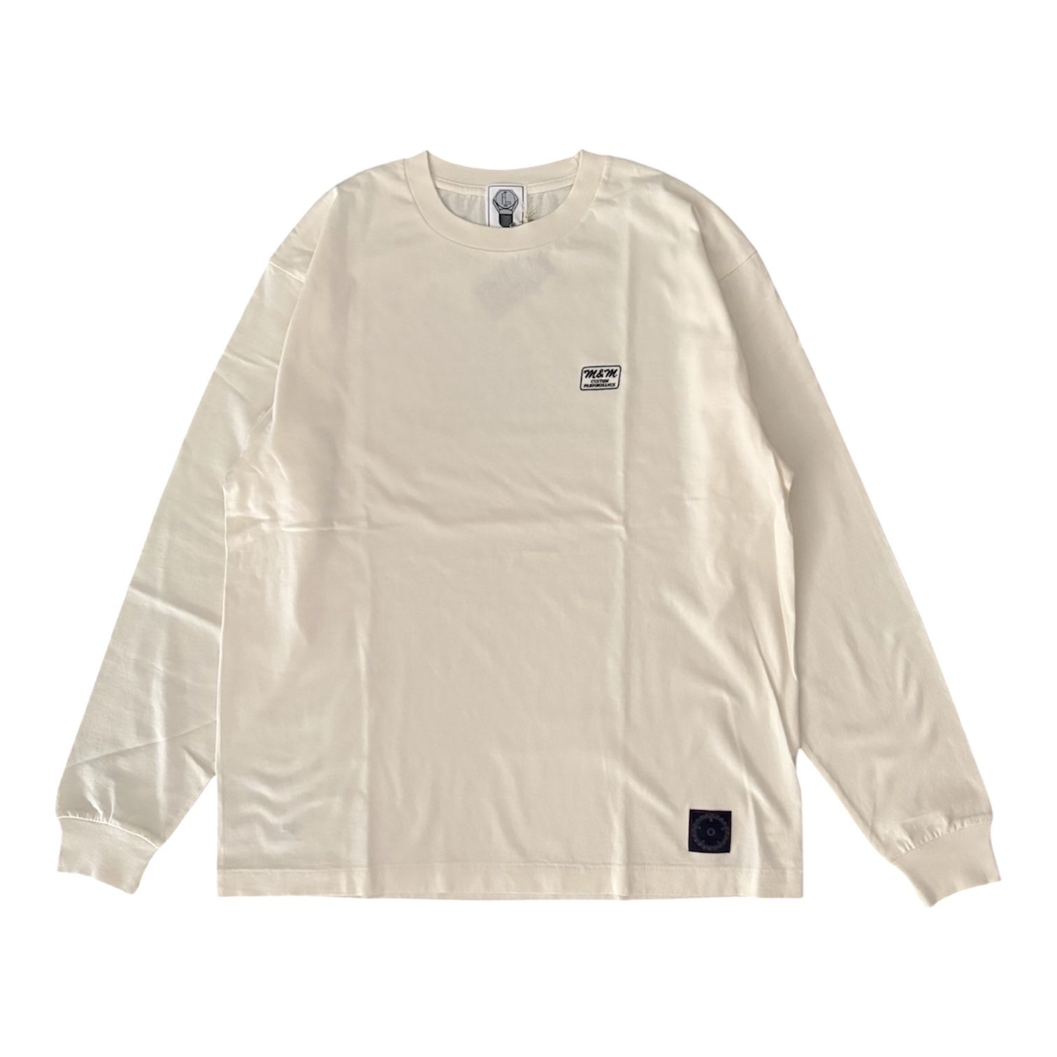 FADE WASH L/S TEE / F.WHITE / プリントロングスリーブティー