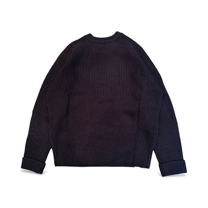 CLAM CREW NECK KNIT / NAVY