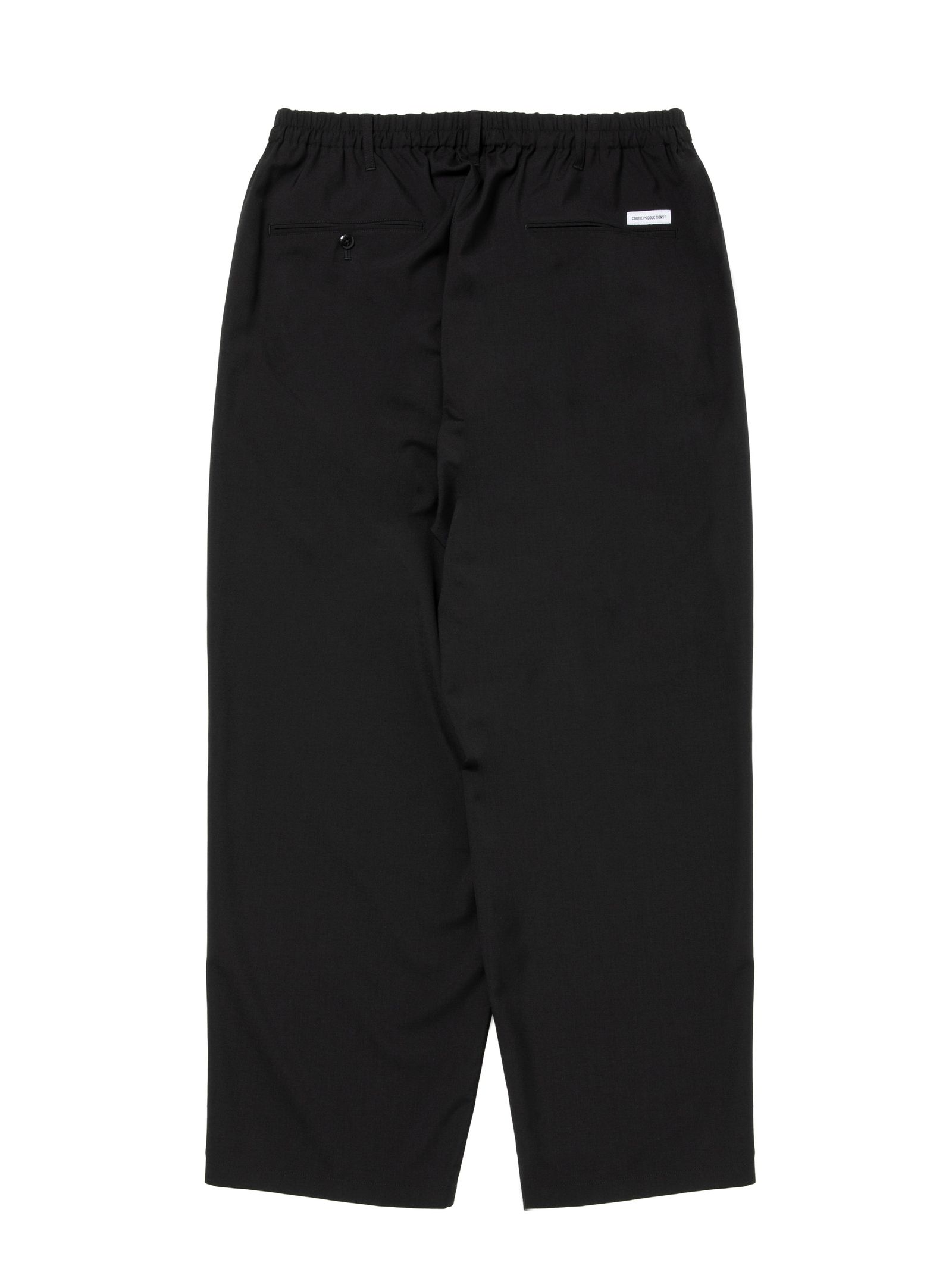 T/W 2 Tuck Easy Pants / BLACK /  スクウェアイージートラウザーズ / CTE-26S101-PLAIN
