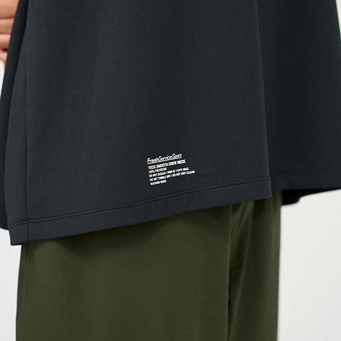 2-PACK TECH SMOOTH S/S CREW NECK / BLACK