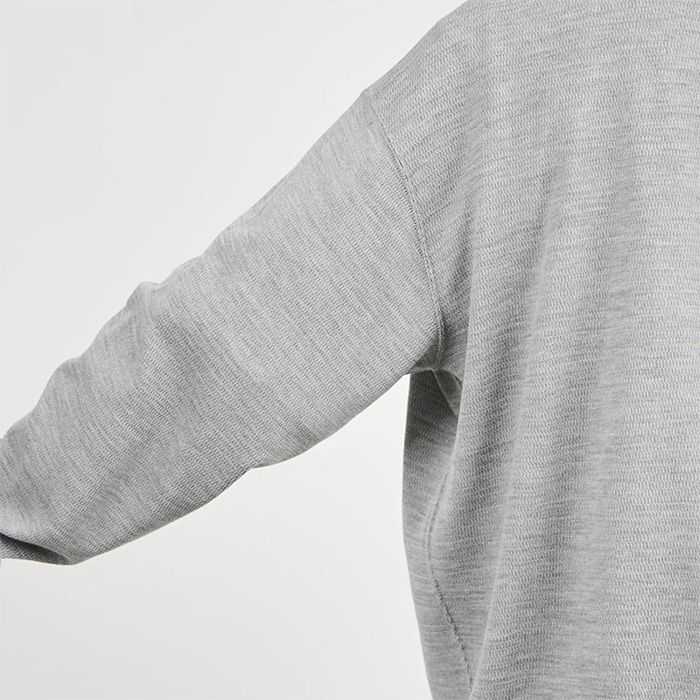 Wool Honeycomb Mock Neck Thermal  / H.GRAY