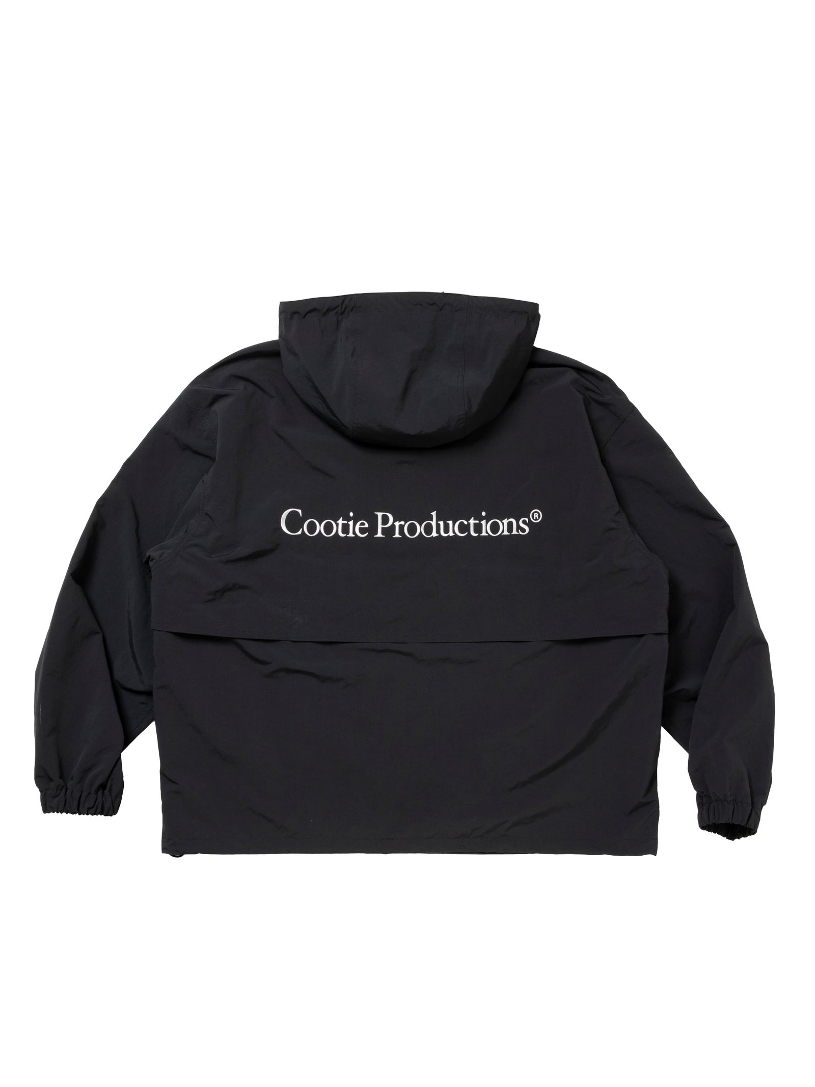 Polyester Taffeta Anorak Hoodie / BLACK /  アノラックジャケット