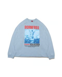 Jesus L/S Tee (Big Silhouette) / D-BLUE / プリントロングスリーブティー
