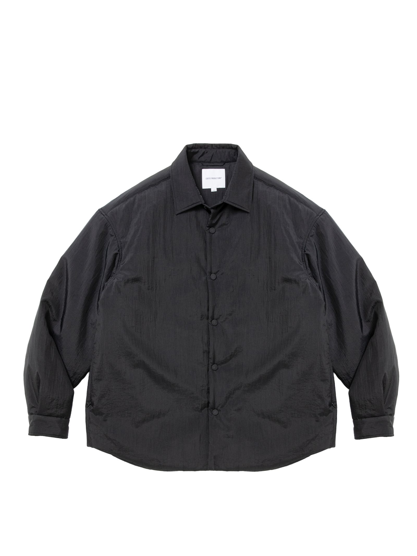 Nylon Taffeta Padded Shirt / BLACK /  ナイロン シャツ