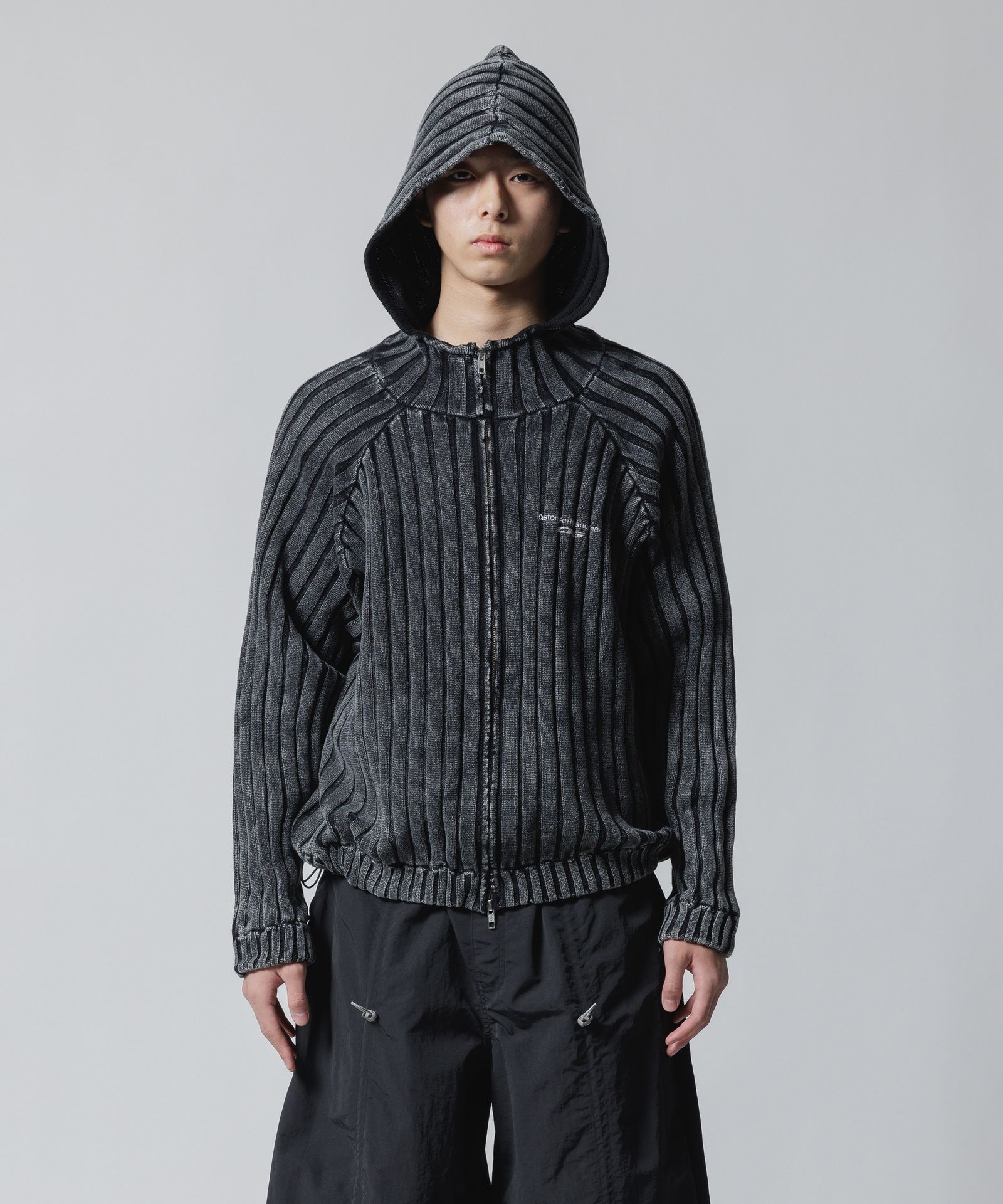 CPG KNIT HOODIE 26AW / BLACK / ニット フーディー