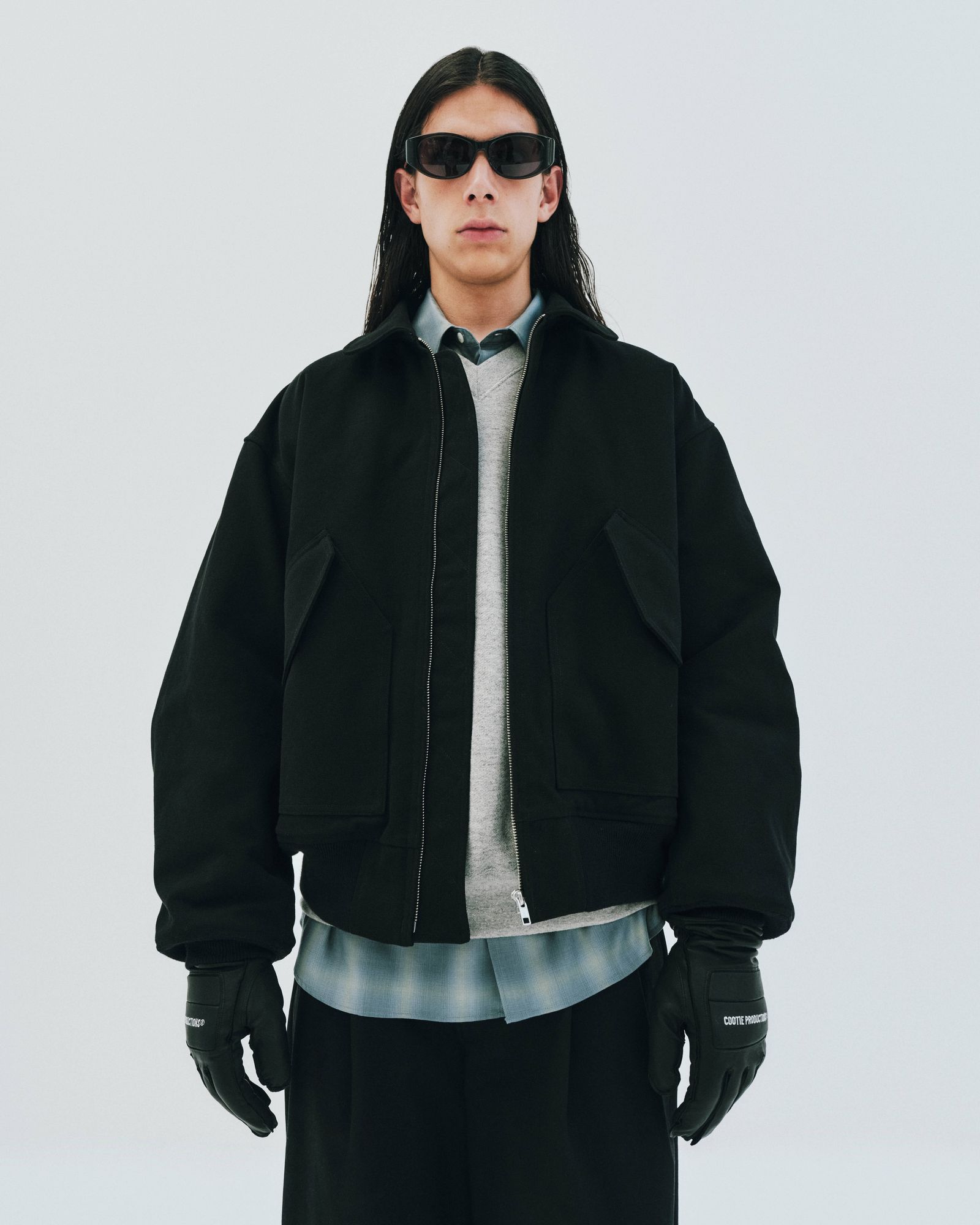 Nidom Cotton Duck Flight Jacket / BLACK / フライトジャケット