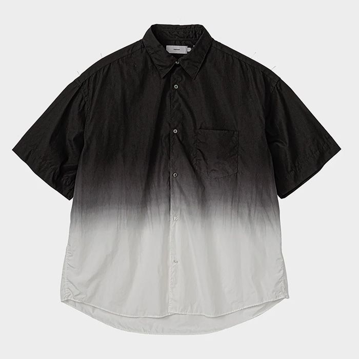 Graphpaper - Broad S/S Oversized Regular Collar Shirt / BLACK