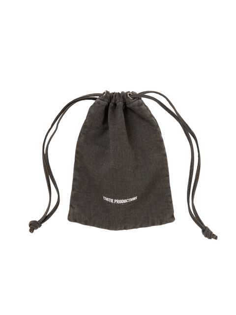 Color Denim Drawstring Bag / FADE BLACK /  デニムバッグ / CTE-25A549
