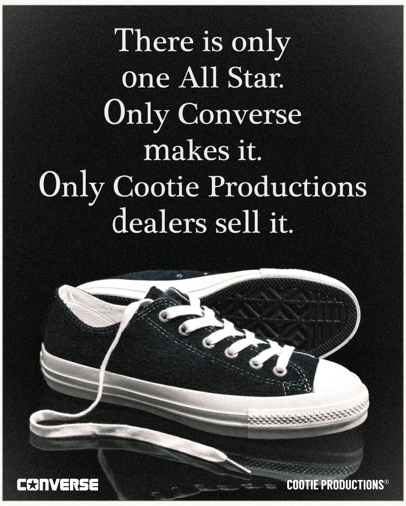 SUEDE ALL STAR AGED OX (Cootie Productions®︎) / BLACK