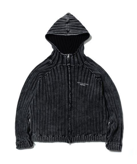 CPG KNIT HOODIE 26AW / BLACK / ニット フーディー