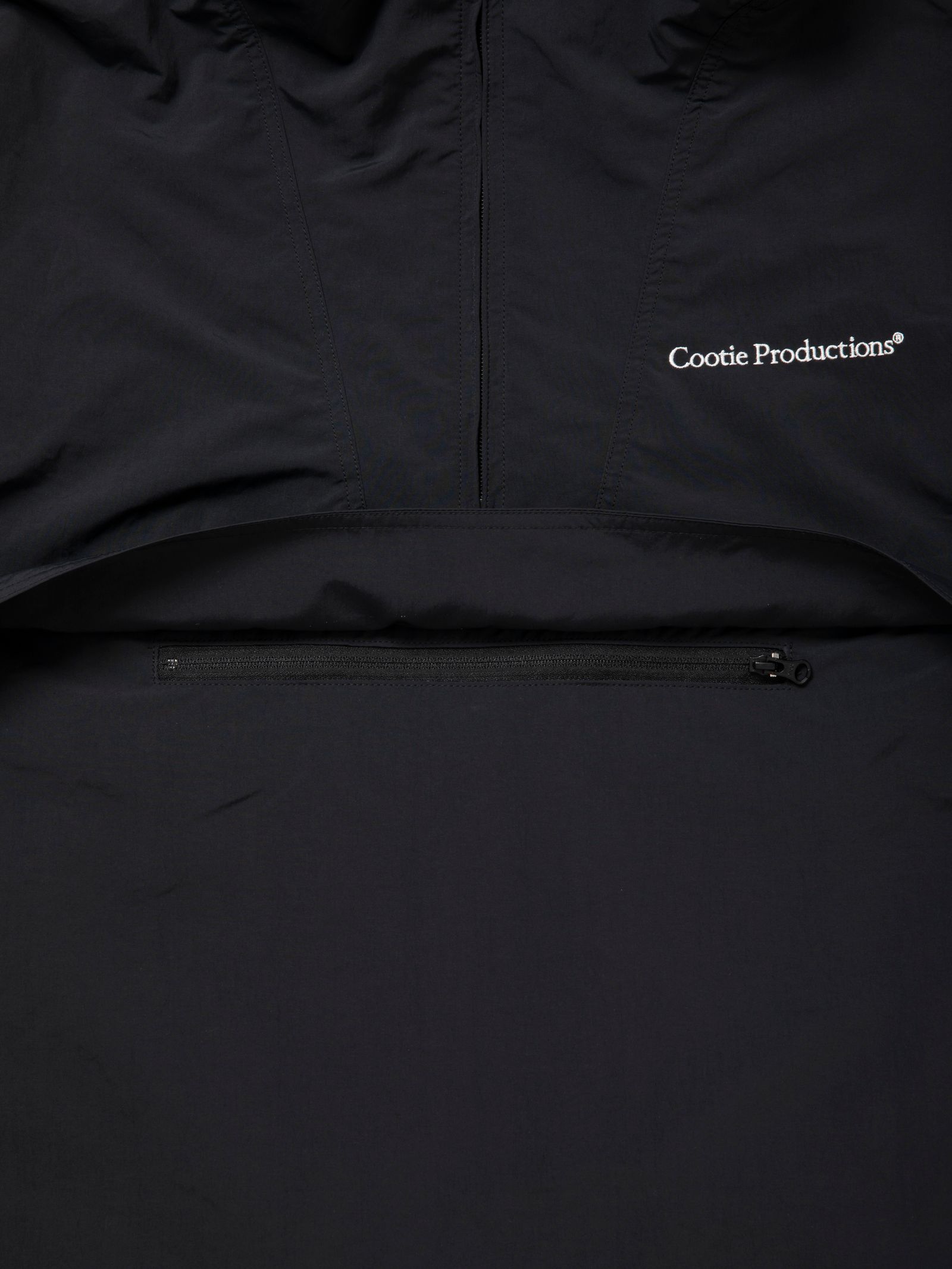 Polyester Taffeta Anorak Hoodie / BLACK /  アノラックジャケット