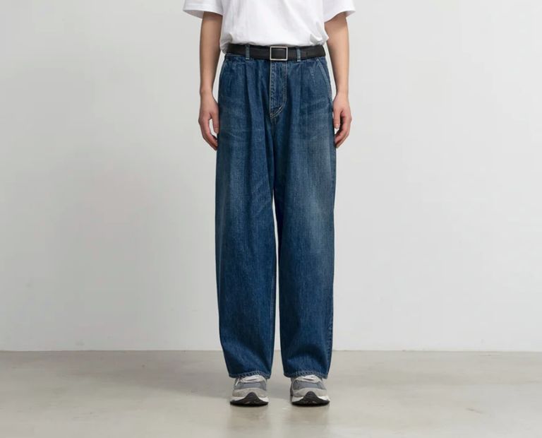 Graphpaper - Selvage Denim Two Tuck Pants / DARK FADE