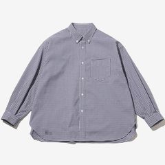DRY OXFORD CORPORATE L/S B.D SHIRT / NAVY PLAID