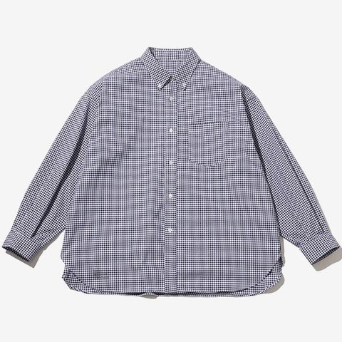 DRY OXFORD CORPORATE L/S B.D SHIRT / NAVY PLAID