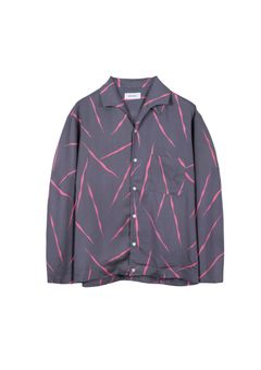 RAYON ITALIAN SHIRT L/S / CHARCOAL