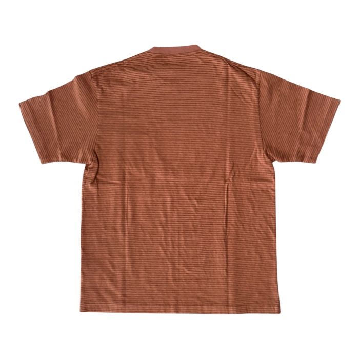 Horizontal Striped S/S Tee / Rose Brown Striped