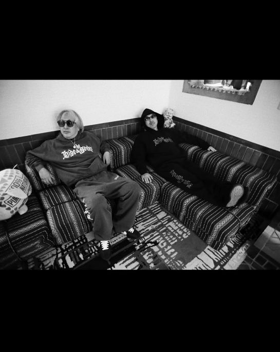 "HideandSeek×Toru Nishiura" The H&S Hooded Sweat Shirt / BLK / フーデッドスウェット