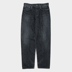 Selvage Denim Five Pocket Tapered Pants -DARK FADE- / BLACK DARK FADE