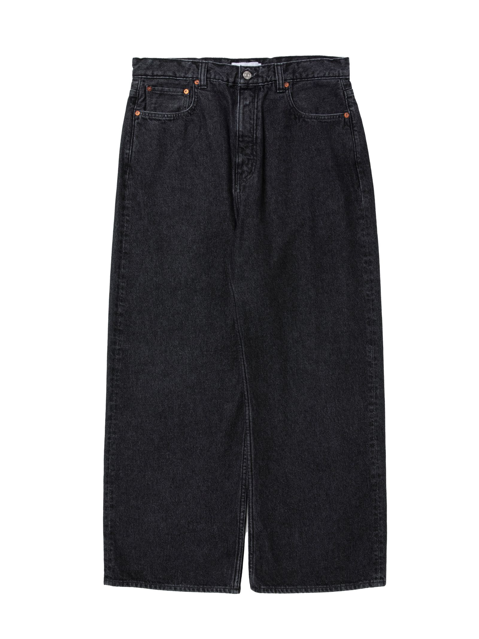12.5oz Denim 5 Pocket Square Leg Pants / BLACK FADE /  ストレートデニムパンツ / CTE-25A107