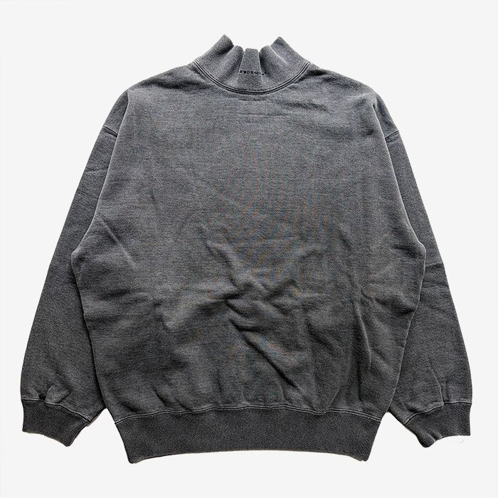 SPUR MOCK NECK PIGMENT DYE / BLACK