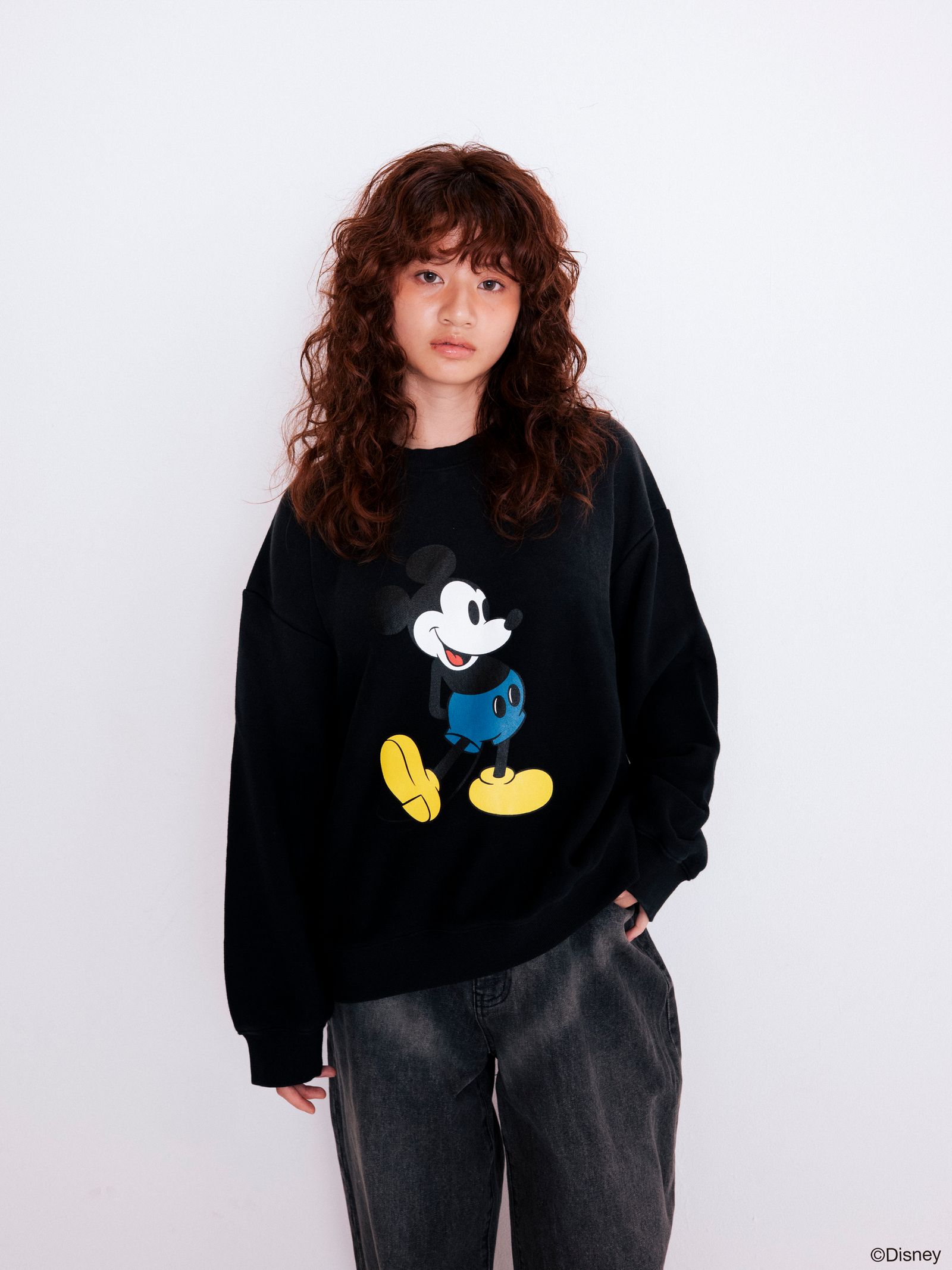 MICKEY SWEATSHIRT / BLACK×BLUE / スウェット