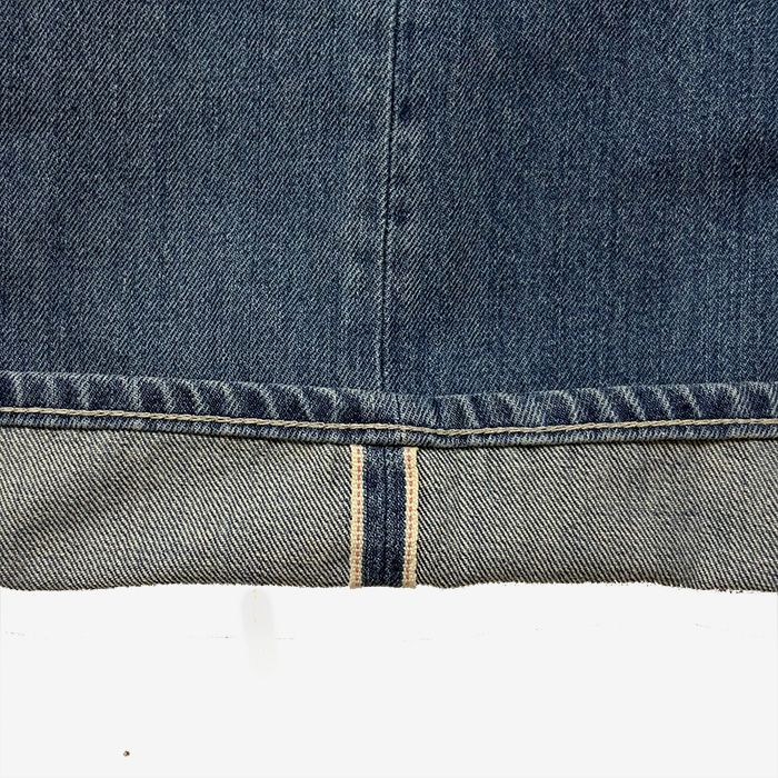 Unisex / Selvage Denim Two Tuck Pants -LIGHT FADE- / INDIGO LIGHT FADE