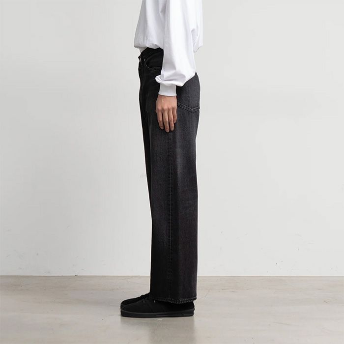 パンツ Wide Straight Pants dark fade Graphpaper - Selvage Denim Five Pocket Wide Straight Pants
