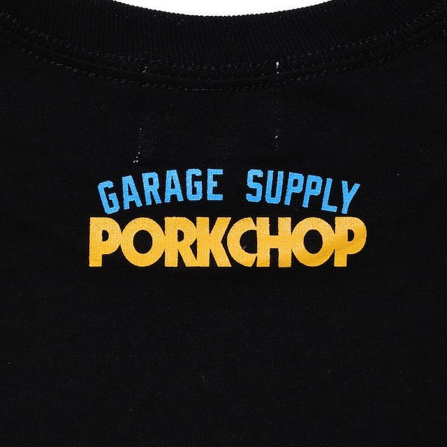 PC & SCREW L/S TEE / BLACK / プリントロンティー