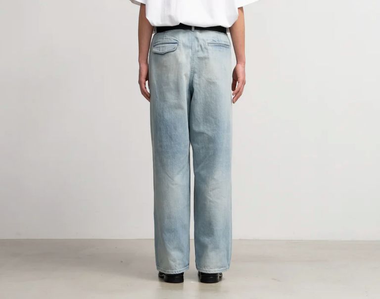 Graphpaper - Selvage Denim Two Tuck Pants / LIGHT FADE | Stripe 