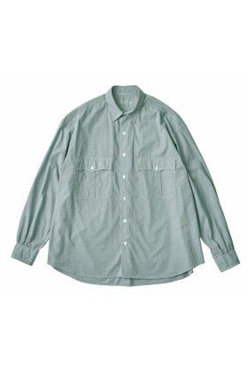 Porter Classic - ROLL UP NEW GINGHAM CHECK SHIRT - Olive | Stripe ...