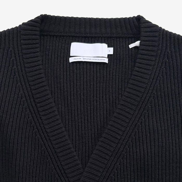 Women / Mercerized Fine Wool Short Cardigan / Black