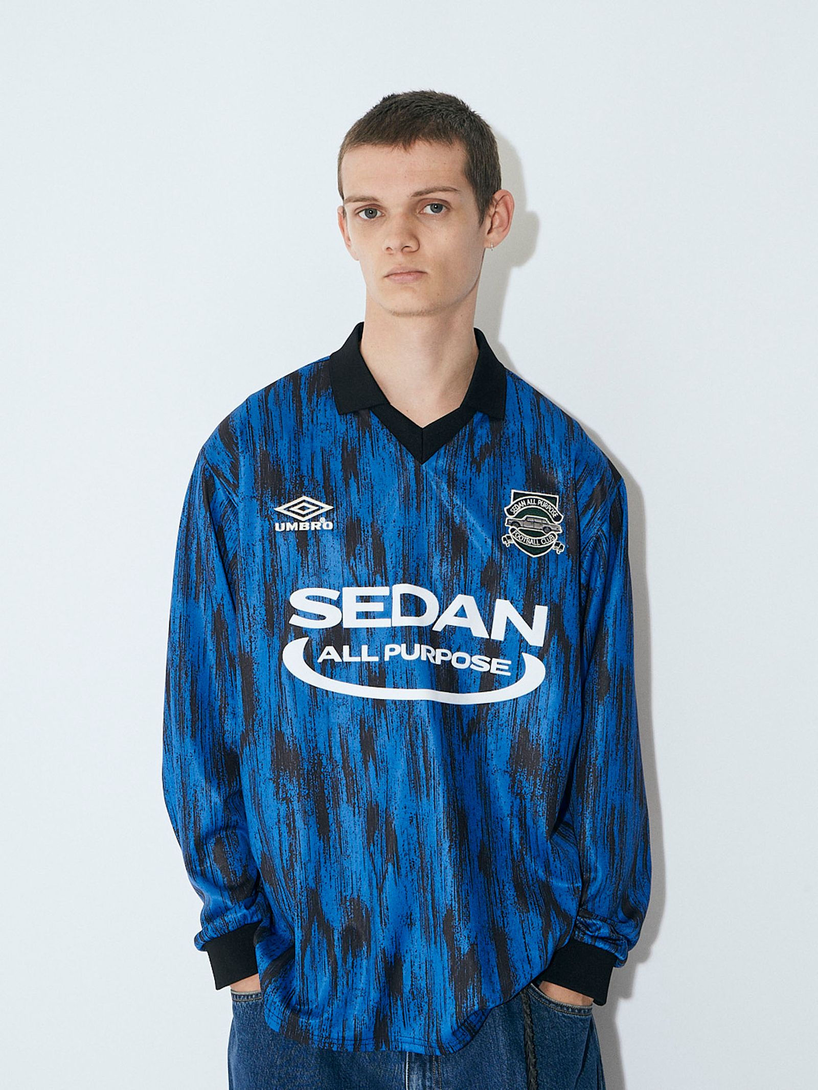 SEDAN ALL-PURPOSE - UMBRO® GAME SHIRT / Blue x Black | Stripe