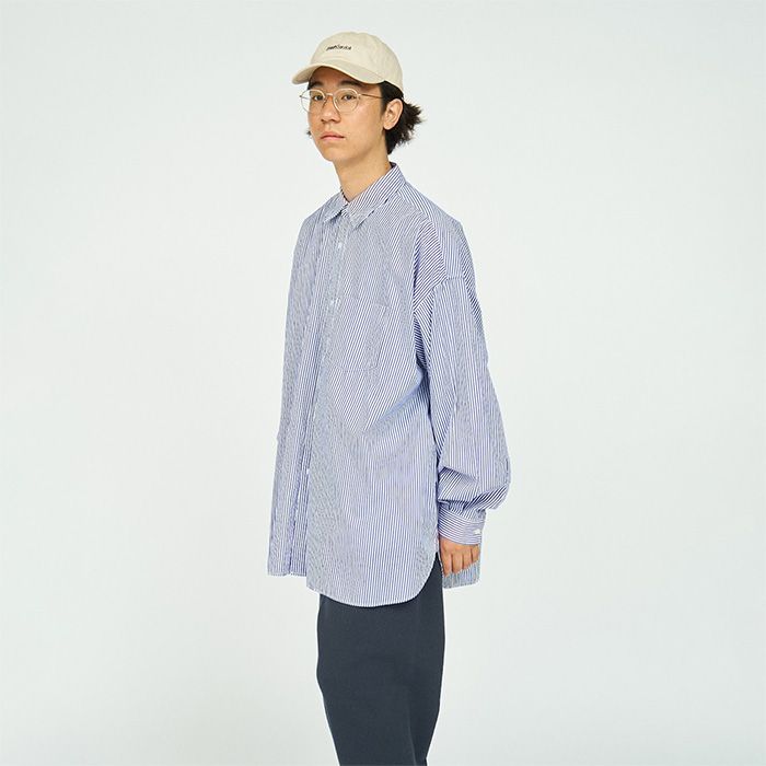CORPORATE UNIFORM L/S SHIRT / BLUE STRIPE