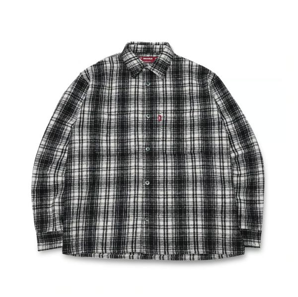 HideandSeek - Check Shirt Jacket(24aw) / WHT / チェックシャツ 