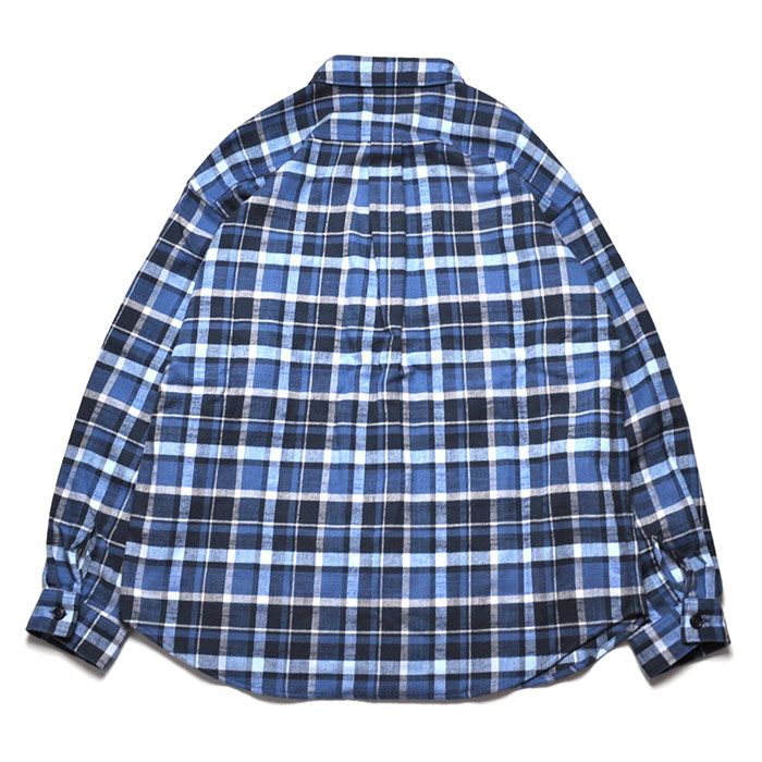 DESCENDANT - MIKO LS SHIRT / BLUE | Stripe Online Store