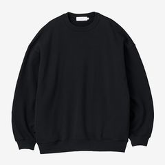 AZUMA Terry Crew Neck Sweat / Black