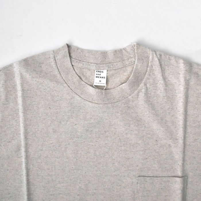 ENDS and MEANS - Pocket Tee / Porridge | Stripe Online Store