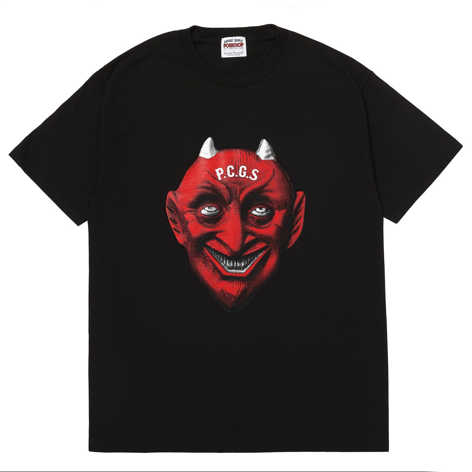 DEVIL FACE TEE / BLACK / プリントティー