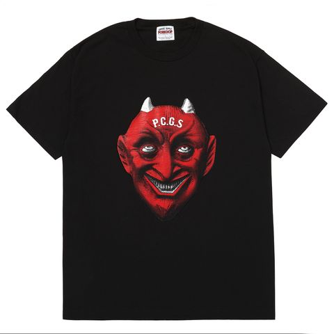 DEVIL FACE TEE / BLACK / プリントティー