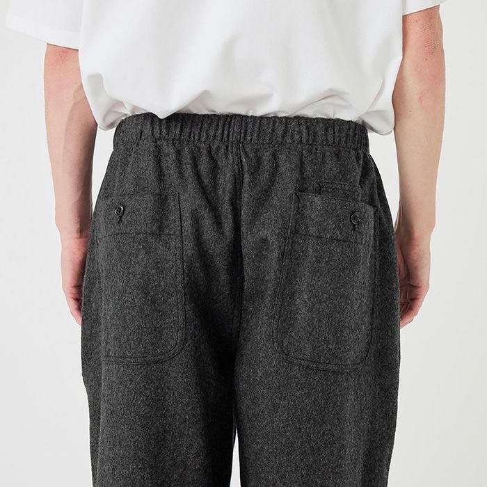 Wool Nylon Melton Pants / CH(Charcoal)