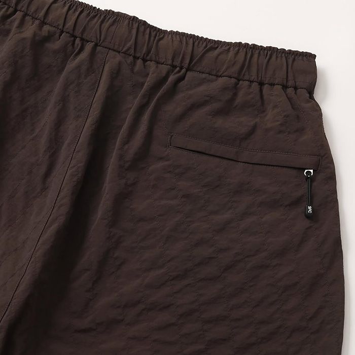 NEW WIDE TWO TUCK PANTS (STITCHED NYLON) | D.BROWN