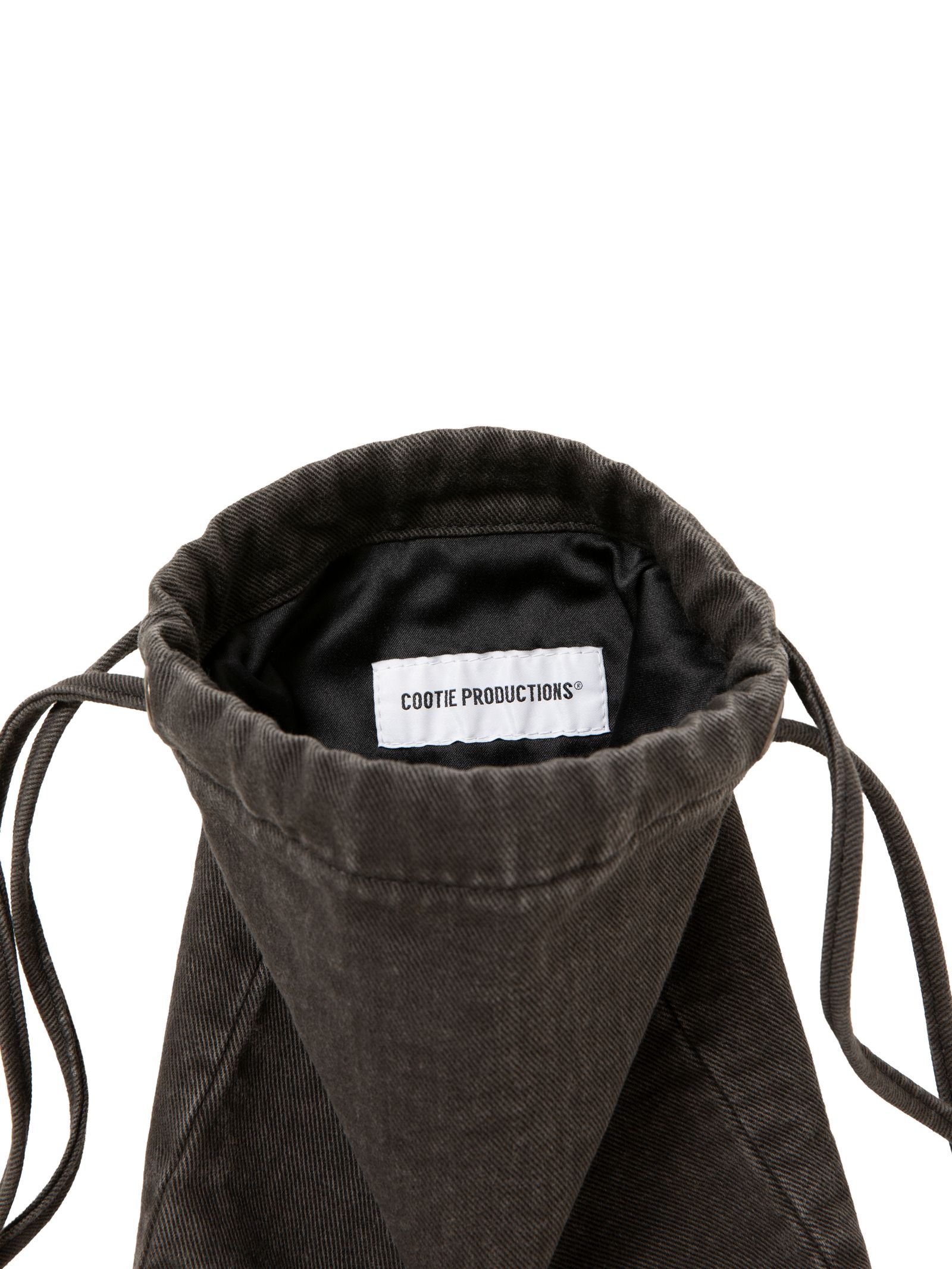 Color Denim Drawstring Bag / FADE BLACK /  デニムバッグ / CTE-25A549