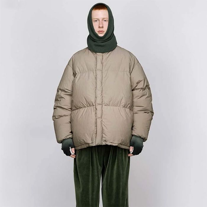 Garment Dyed Down Jacket  / GREGE