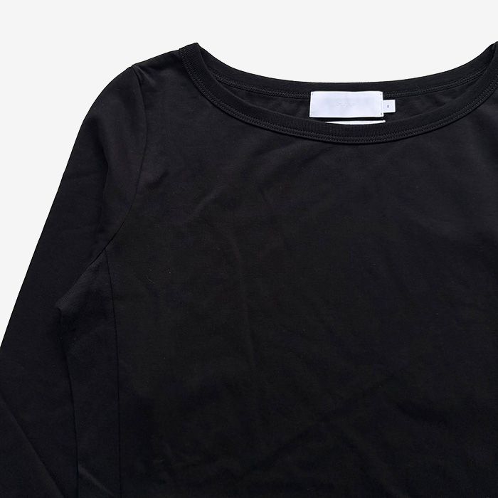 Women / Brushed Mockrody L/S Boat Neck Tee / Black